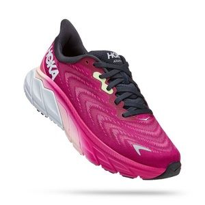 HOKA ONE ONE Women's Arahi 6 - Festival Fuchsia / Ibis Rose